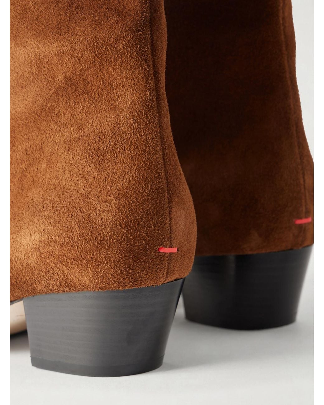 Aeyde Brown Medea 40 Suede Knee Boots