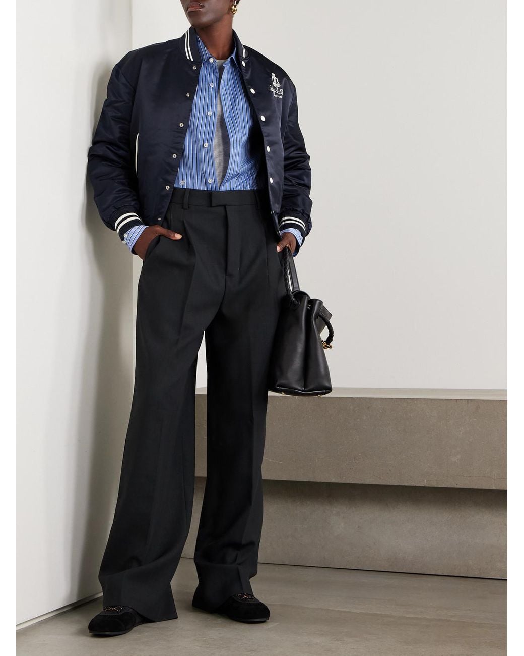 Aimé Leon Dore Blue Striped Cotton-Poplin Shirt