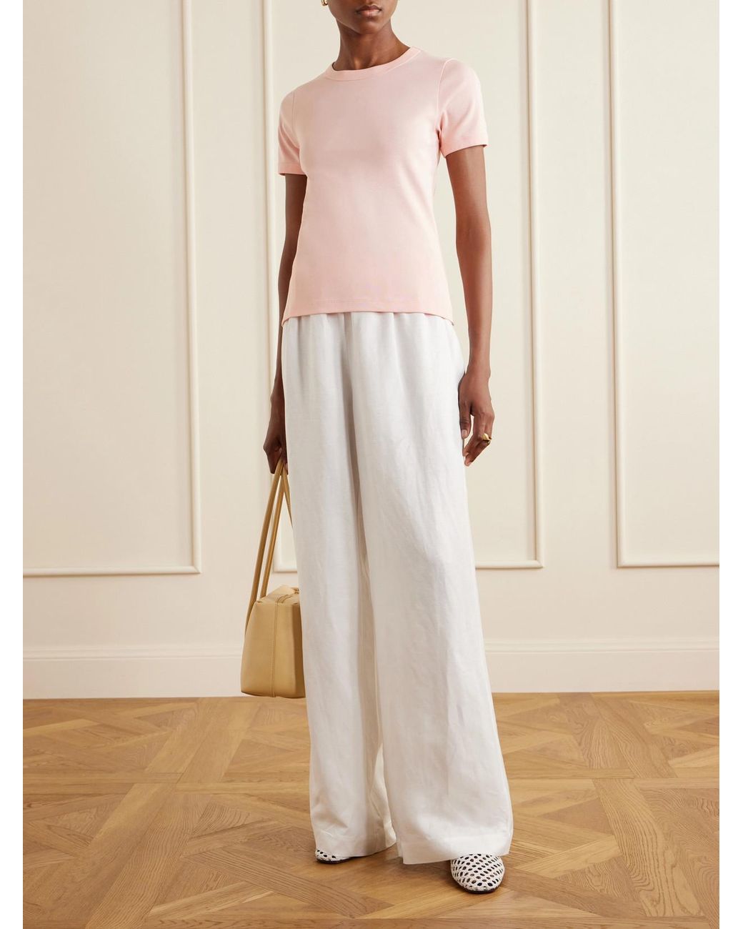 Flore Flore Pink Car Organic Cotton-Jersey T-Shirt