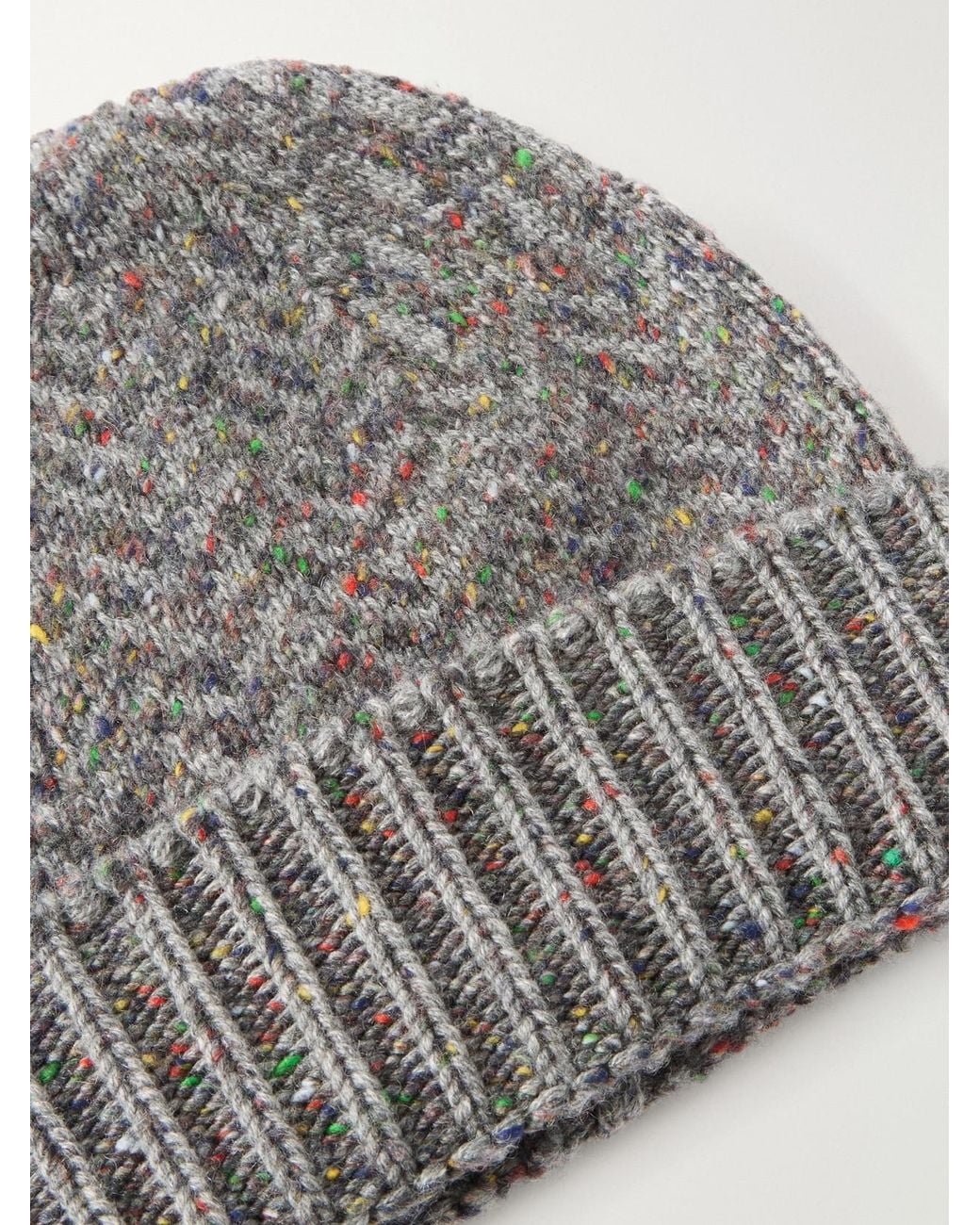 Gabriela Hearst Gray Porta Mélange Cashmere Beanie