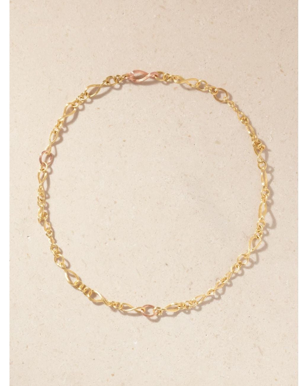 Ole Lynggaard Copenhagen Natural Love Collier Mini 18-Karat And Rose Necklace