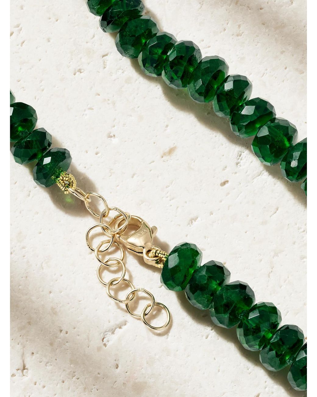 JIA JIA Green Oracle 14-Karat Chrome Diopside Bracelet