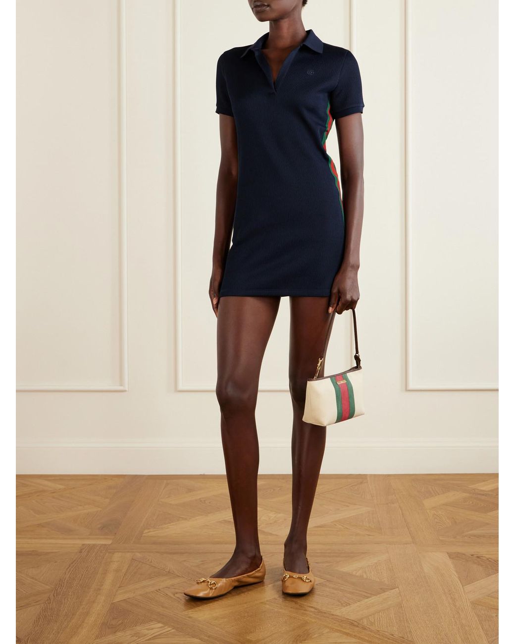 Gucci Natural Prima Horsebit-Embellished Leather Ballet Flats