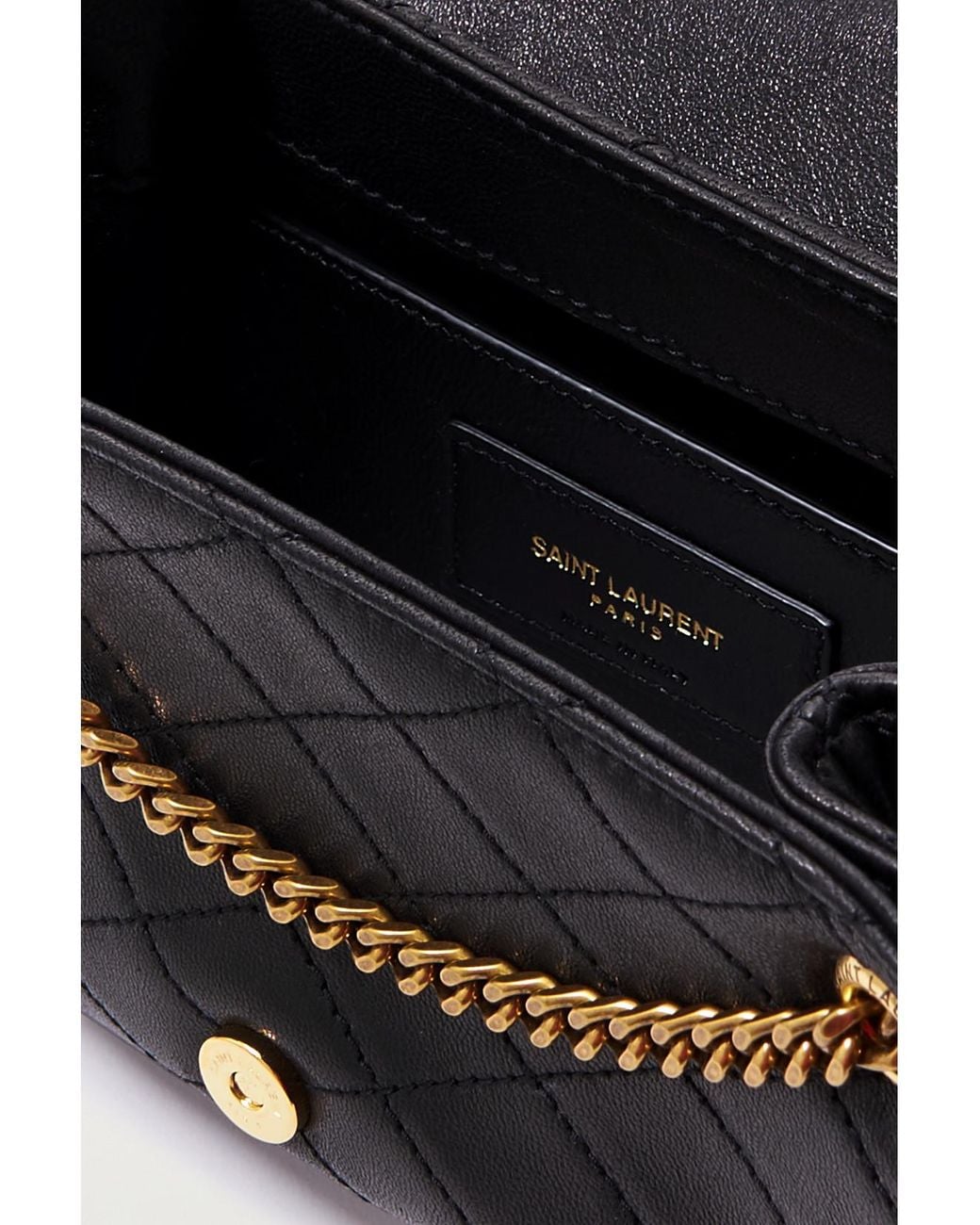 Saint Laurent Black Nolita Mini Quilted Leather Shoulder Bag