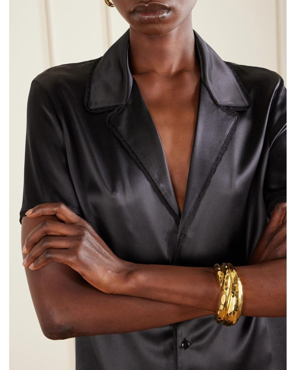 Saint Laurent Natural Tone Cuff