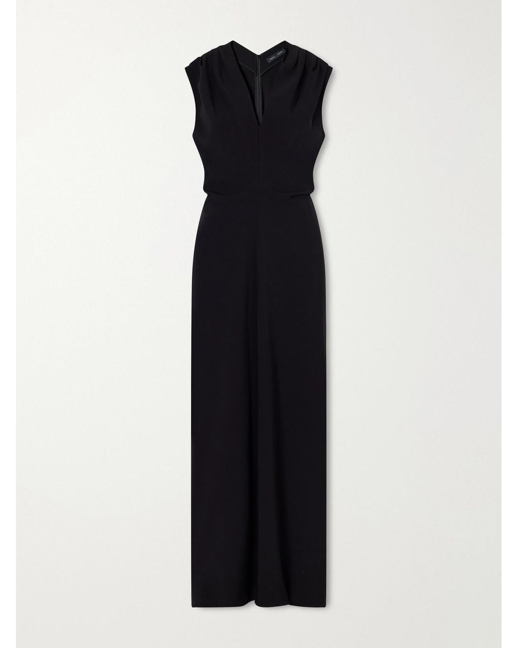 Proenza Schouler Black Gunta Crepe Maxi Dress