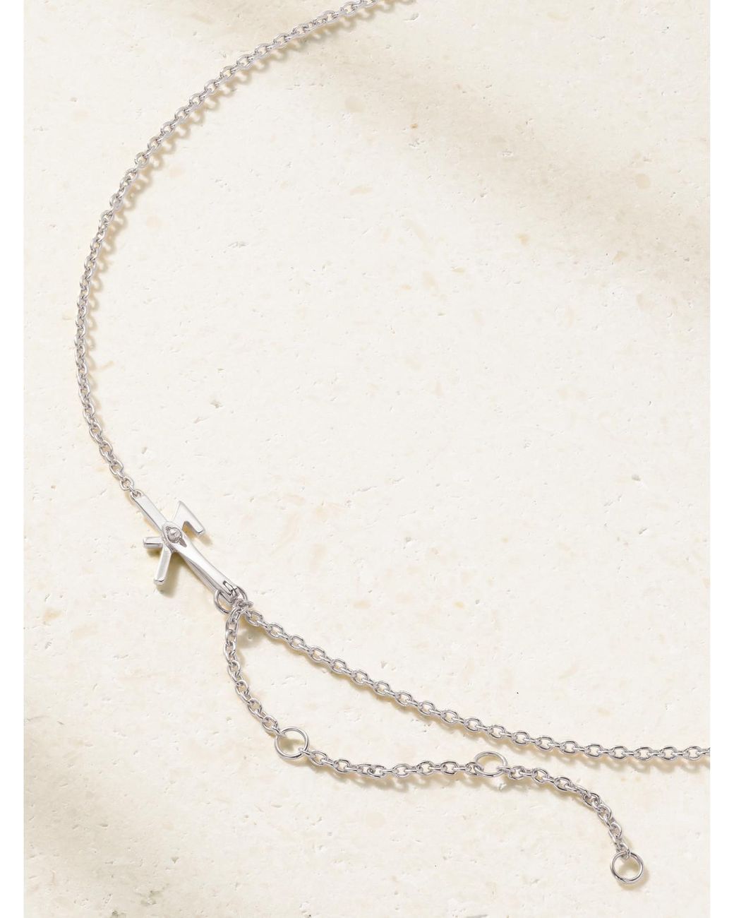 Nikos Koulis Natural 18-Karat Diamond Necklace