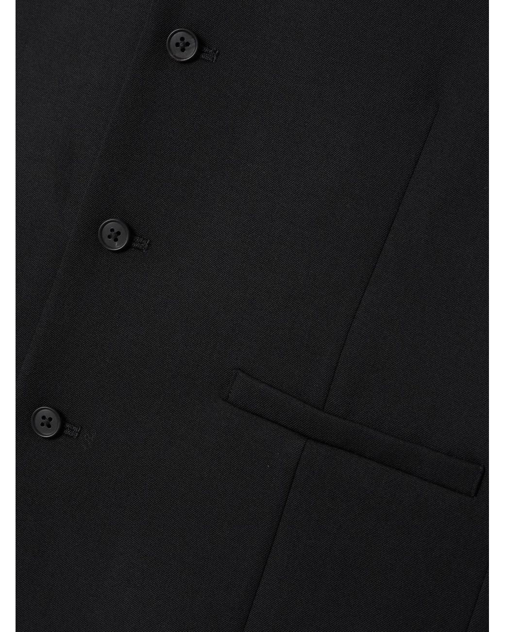 Ssstein Black Belted Wool-Gabardine Vest