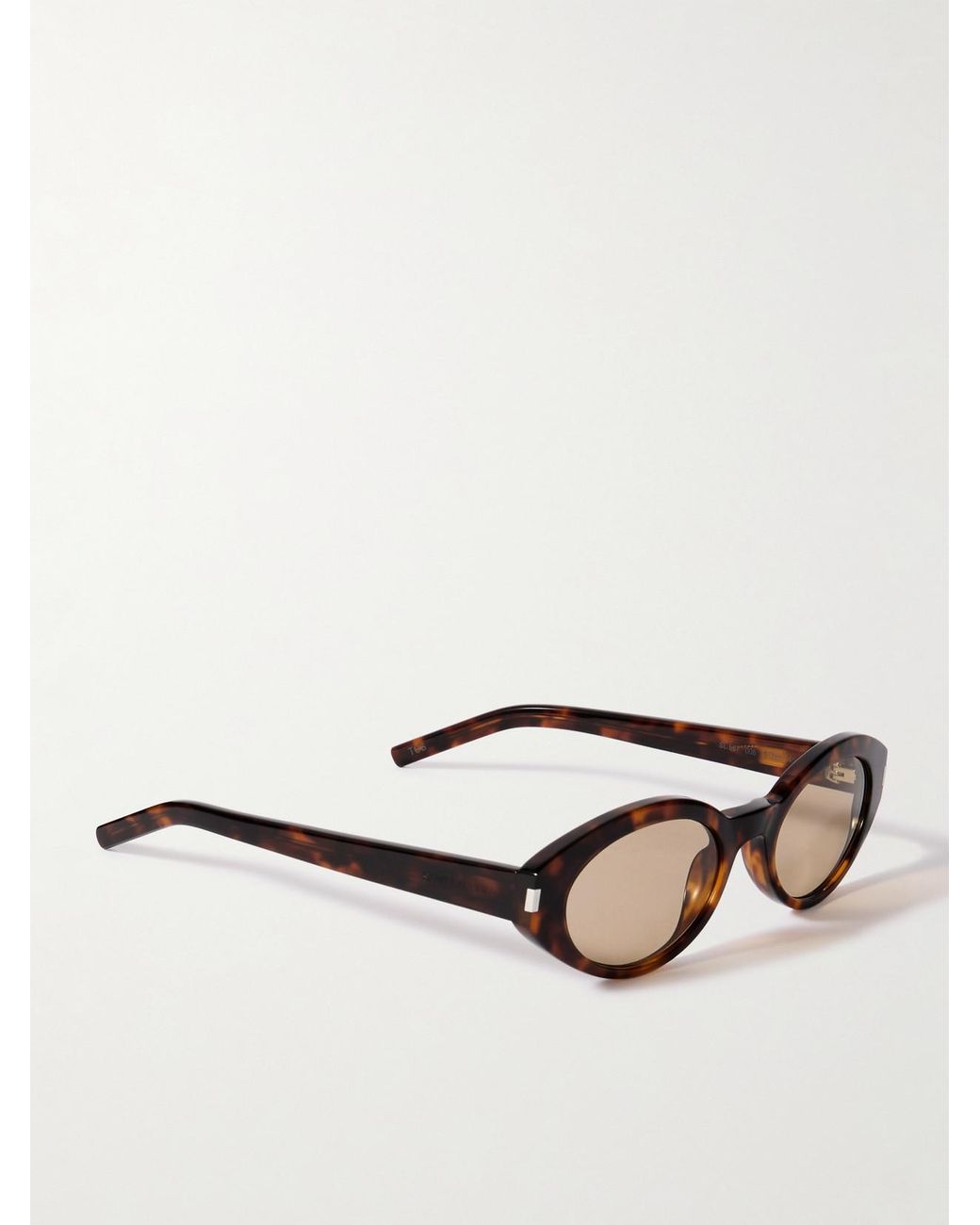 Saint Laurent Multicolor Oval-Frame Acetate Sunglasses