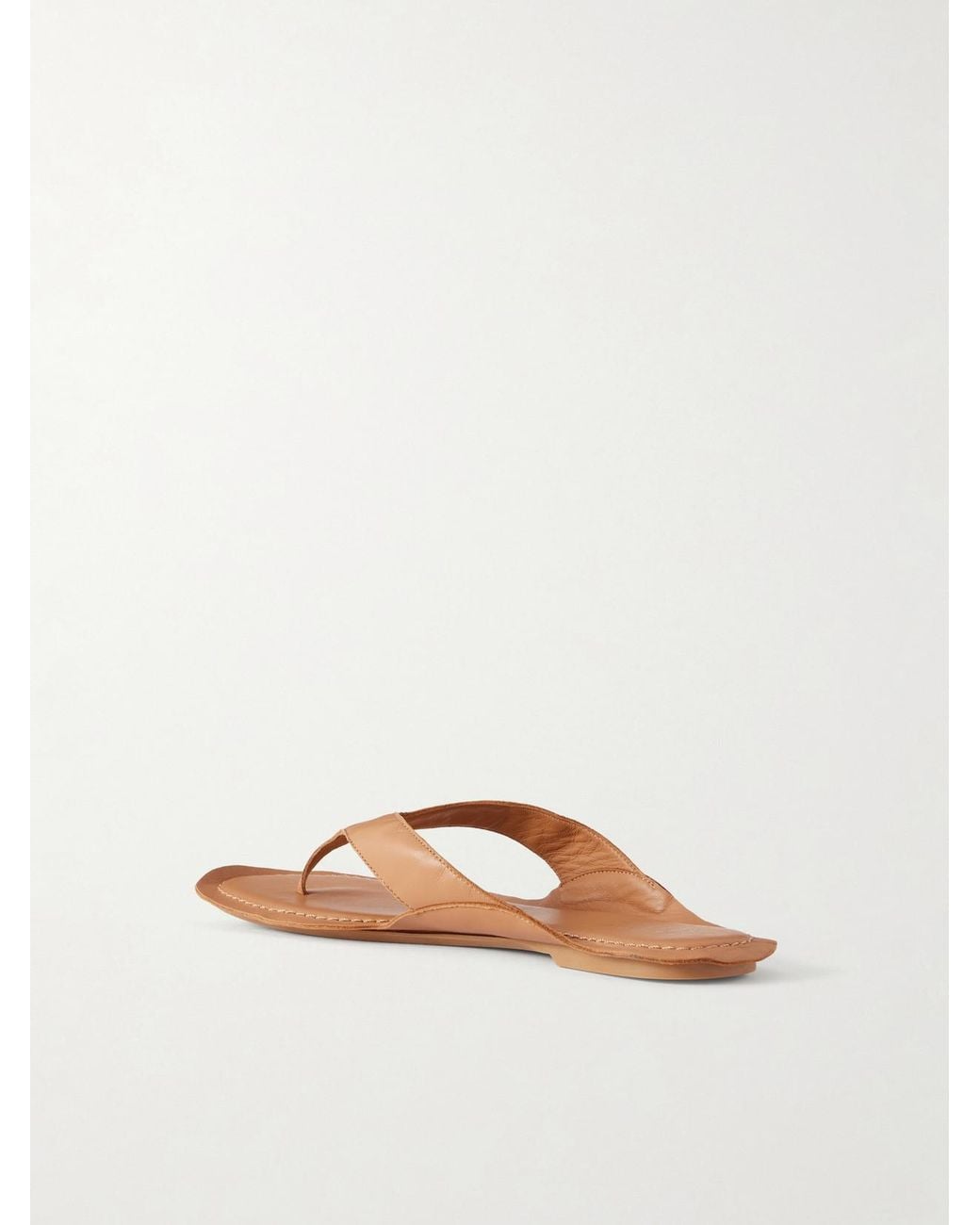 Jamie Haller Brown The San Diego Leather Thong Sandals