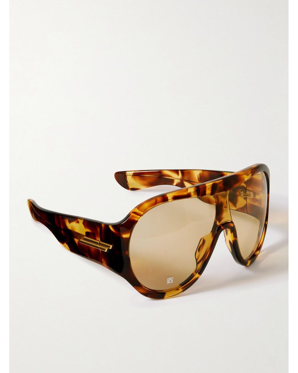 Bottega Veneta Natural Shield Aviator-Style Sunglasses