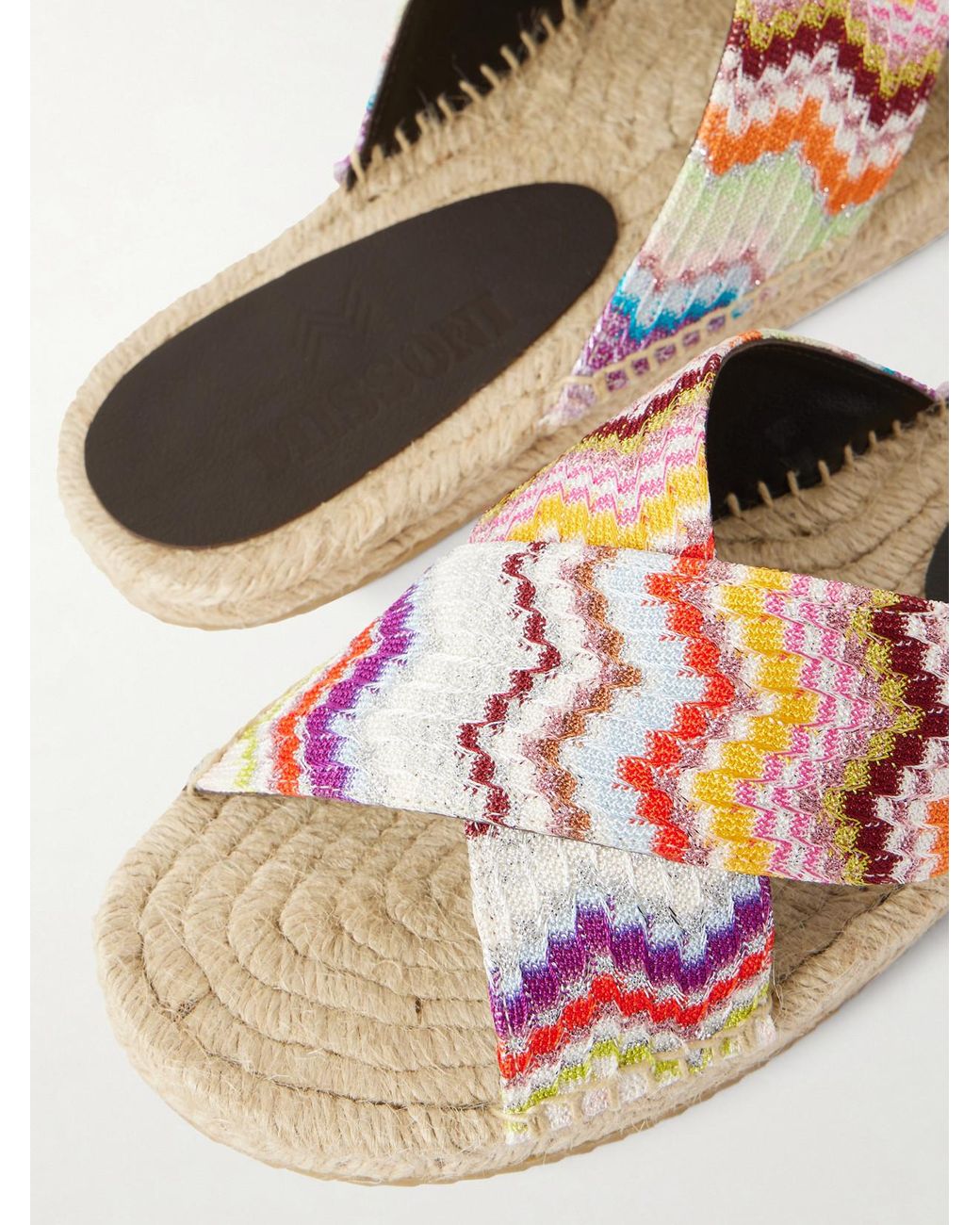Missoni Multicolor Harlow Striped Woven Espadrilles
