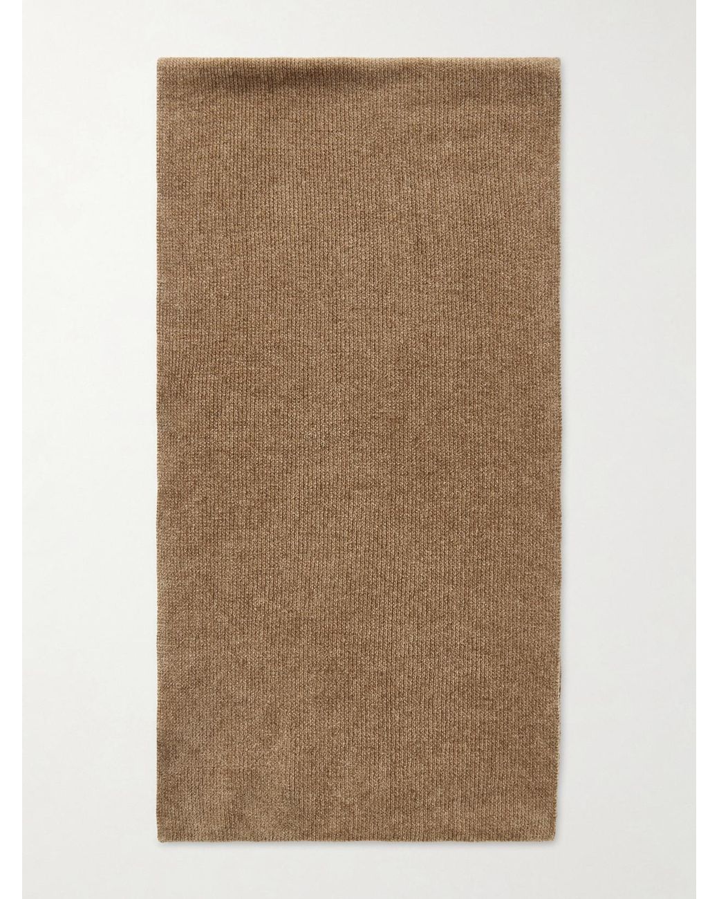 Gabriela Hearst Natural Solus Ribbed Silk Scarf
