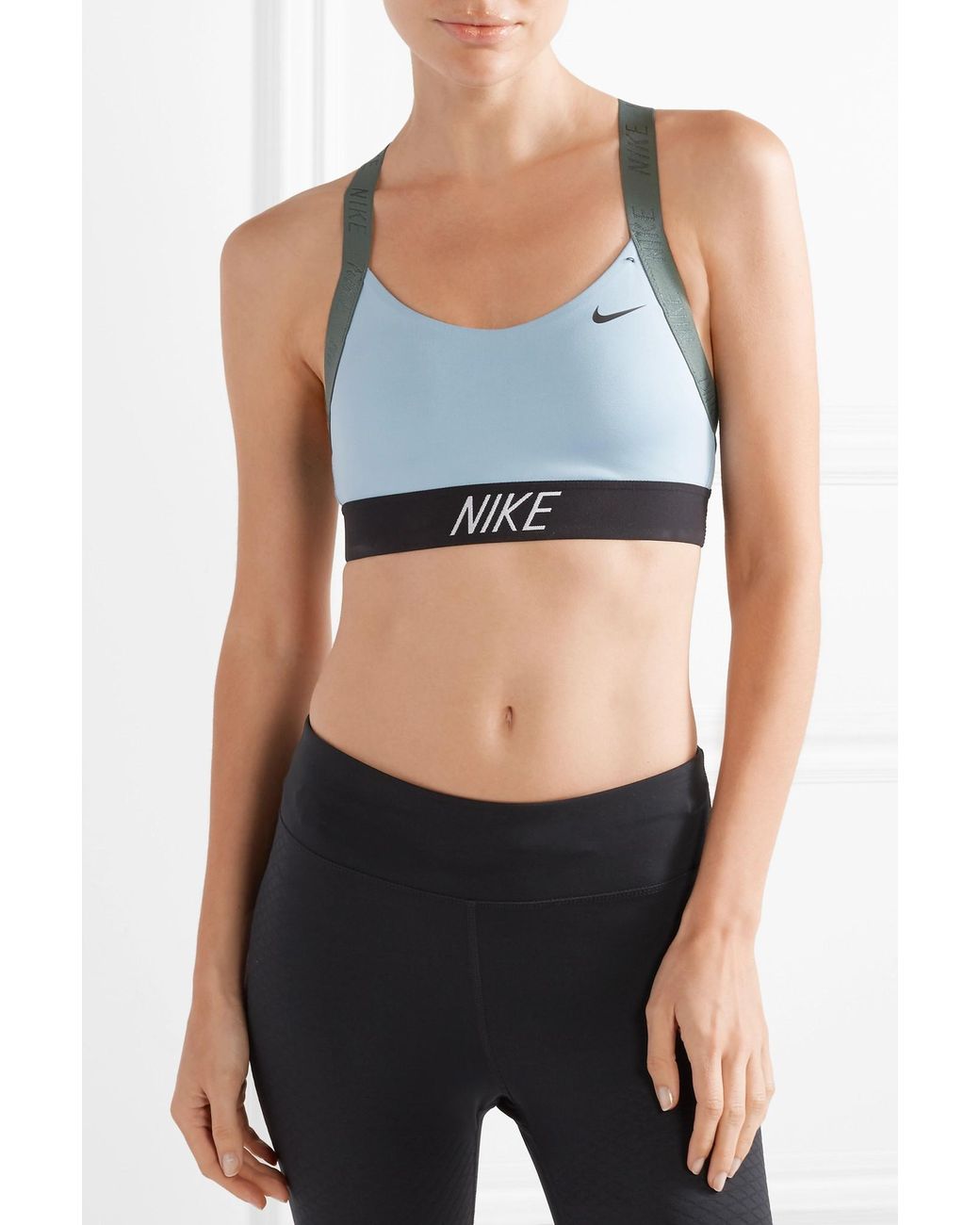 theater Be discouraged Pets Nike Pro Indy Dri-fit Stretch Sports Bra in Blue | Lyst