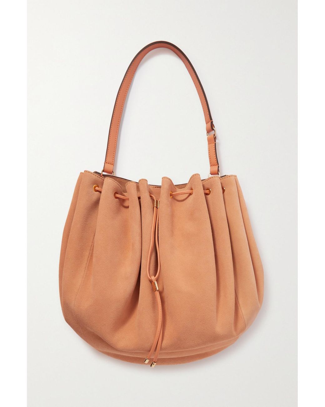 Ulla Johnson Paloma Ruched Leather Shoulder Bag in Brown Lyst Canada