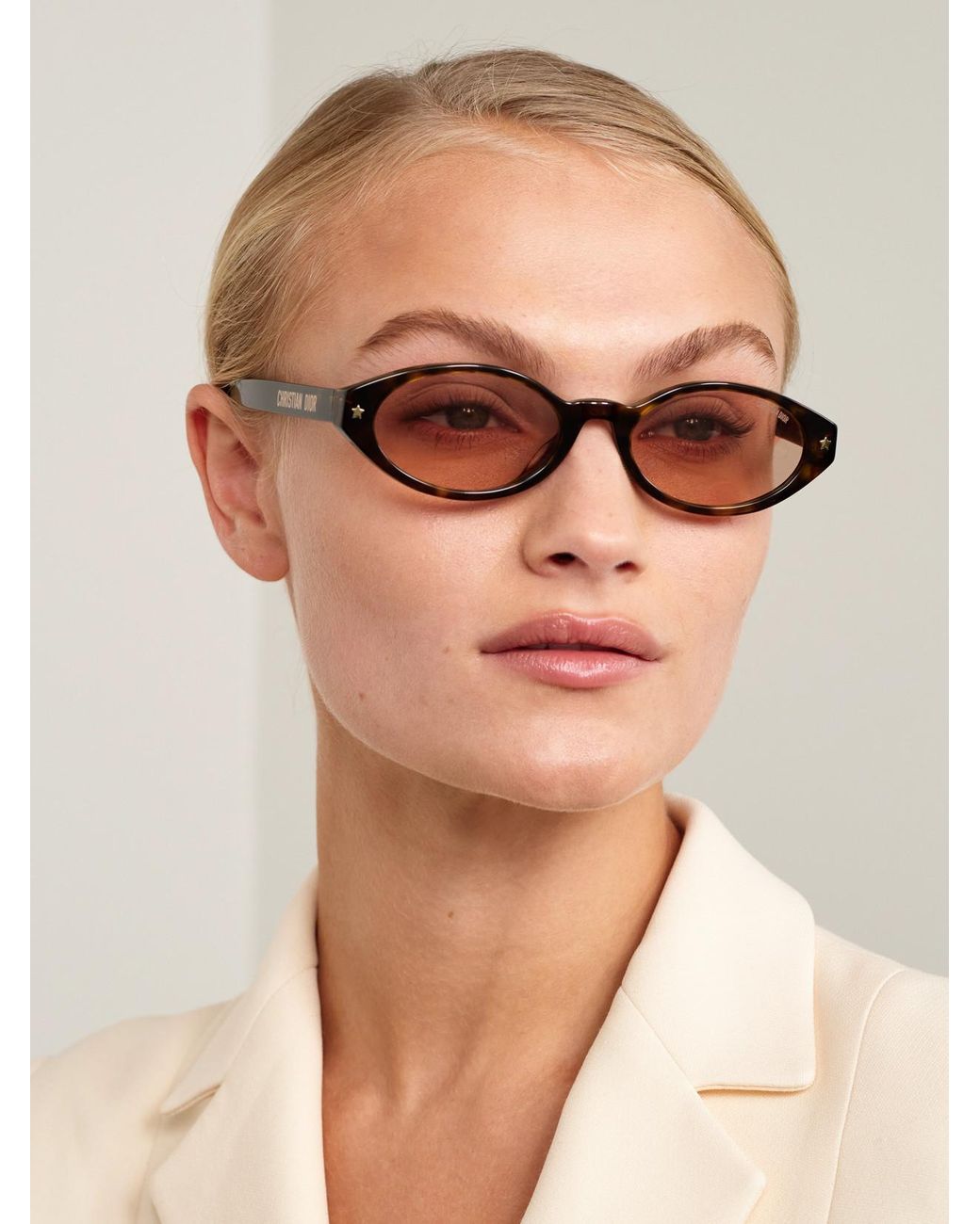 Dior Multicolor Diorpacific R1I Oval-Frame Acetate Sunglasses