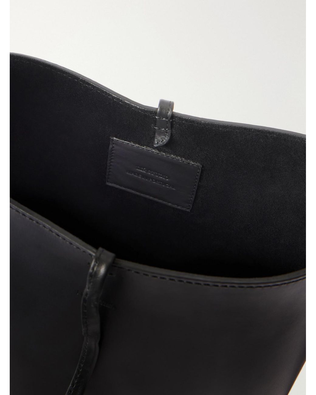 LIE STUDIO White Paula Leather Tote