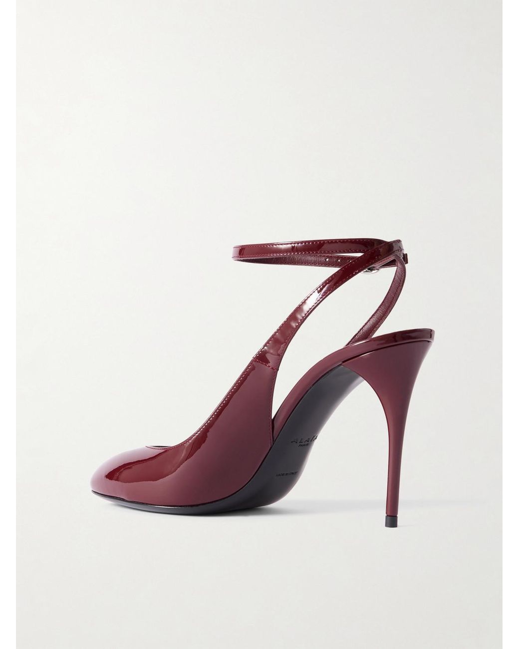 Alaïa Pink 90 Patent-Leather Pumps