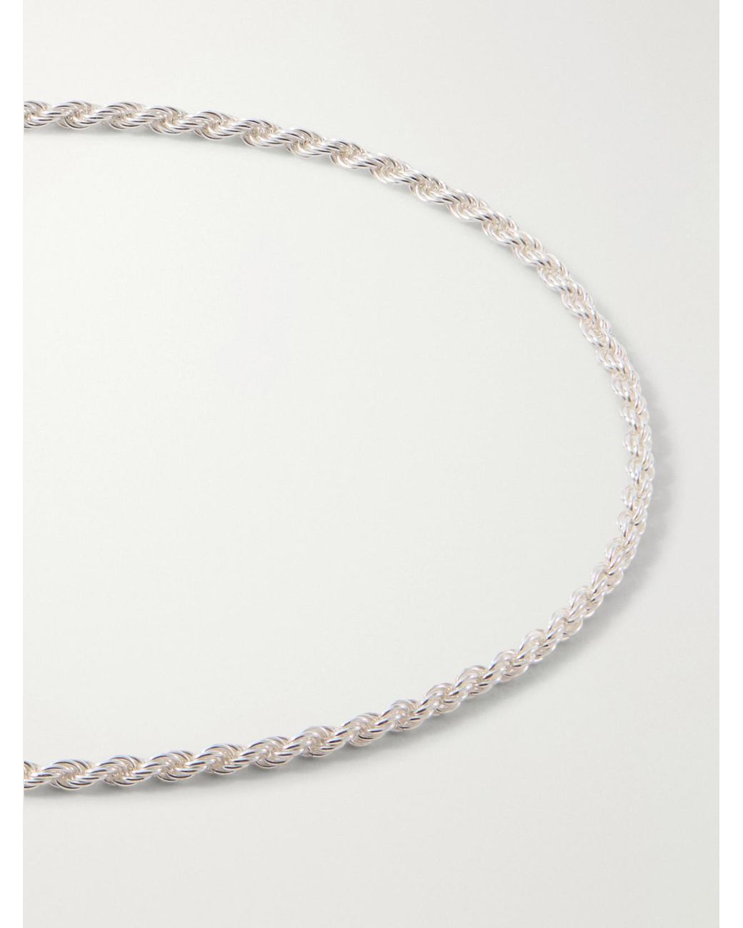 Loren Stewart Natural Twisted Sterling Anklet