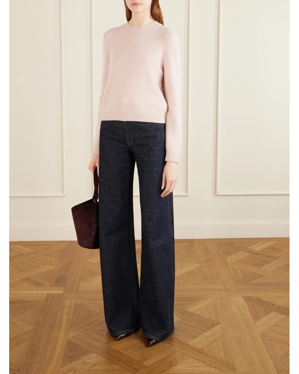Khaite Natural Leta Cashmere Sweater