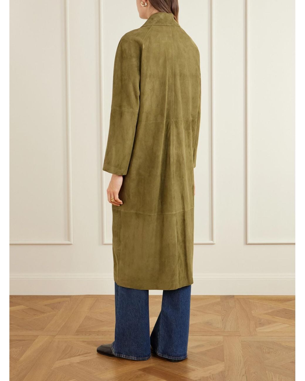 Arma Green Judy Suede Coat