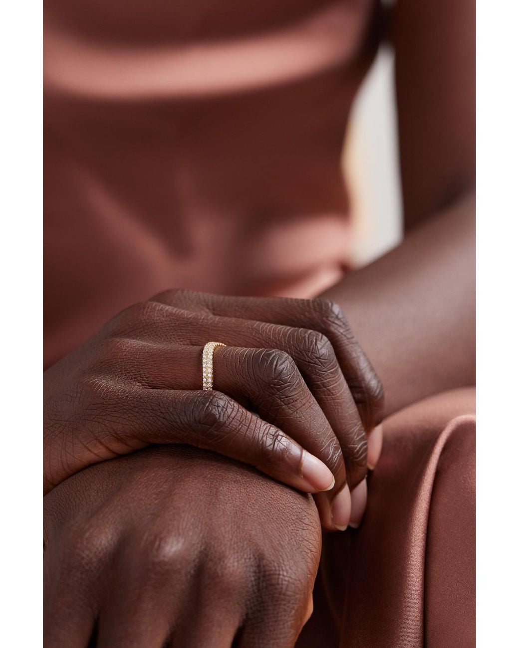 Anita Ko Natural Curved 18-Karat Diamond Ring