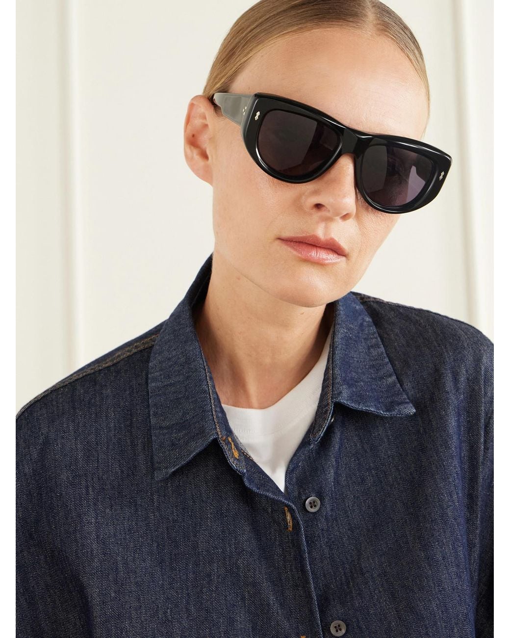 Jacques Marie Mage Black Erin Wasson The Sud Square-Frame Acetate Sunglasses