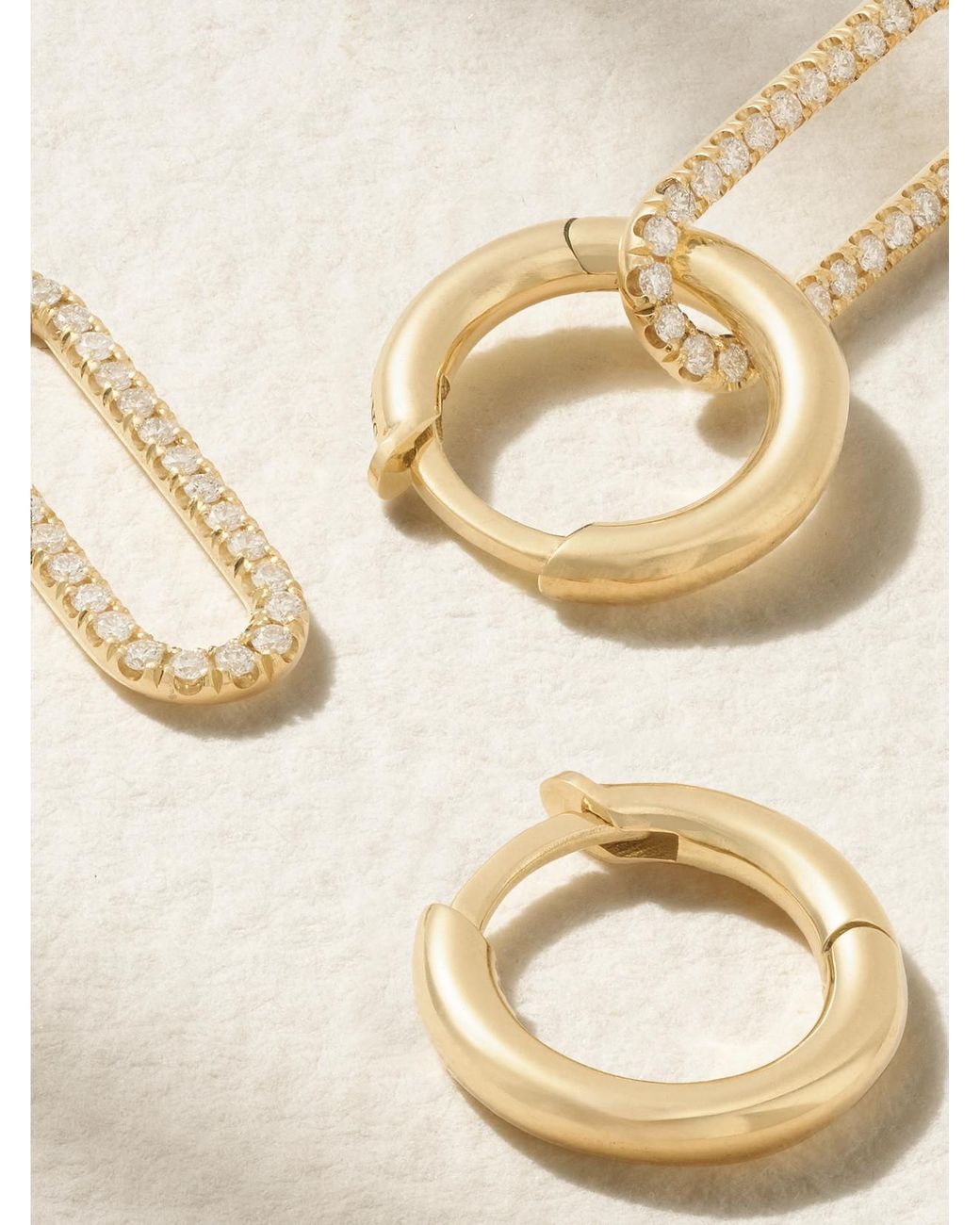 Spinelli Kilcollin Natural Haru 18-Karat Diamond Hoop Earrings