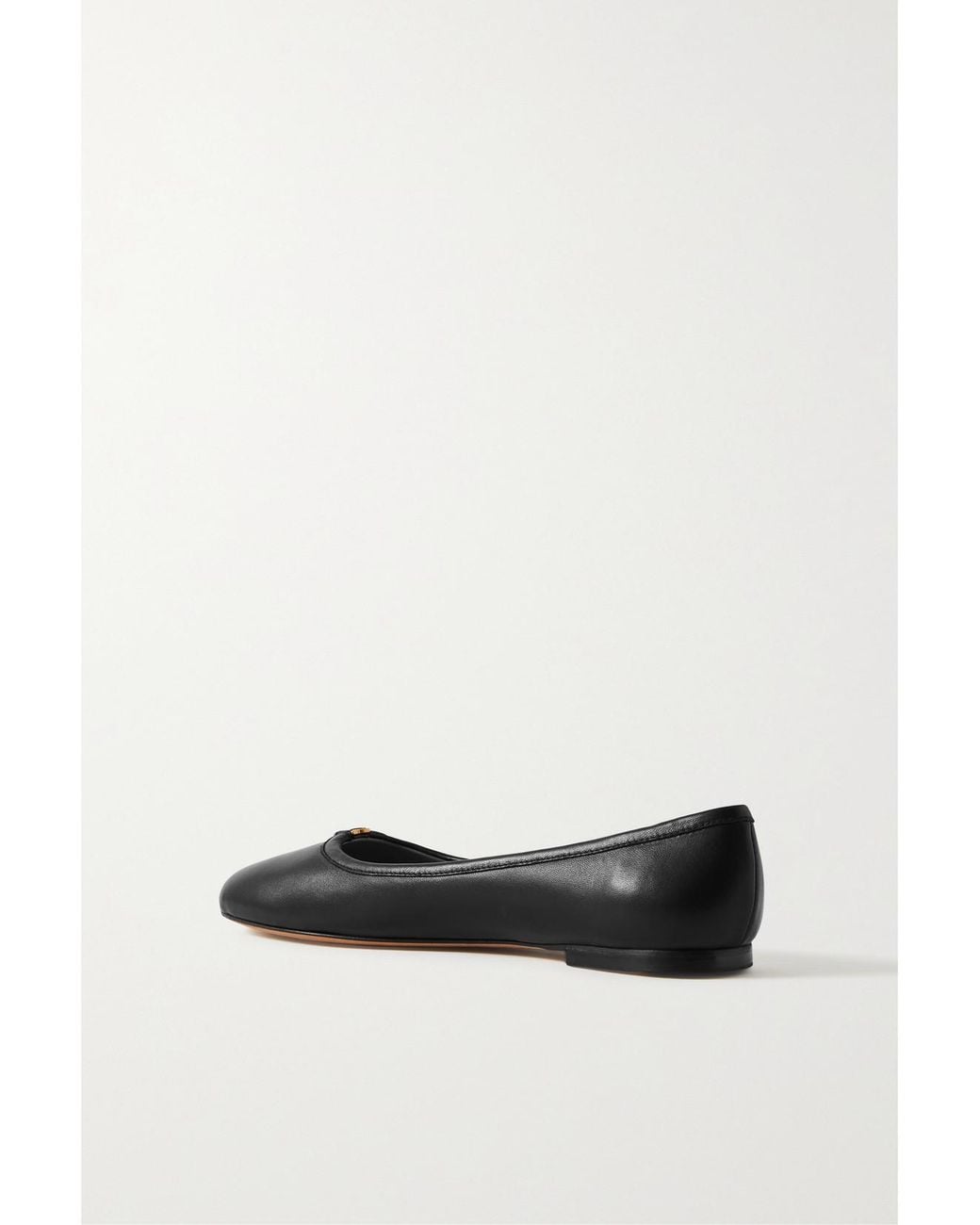 Chloé Black Net Sustain Marcie Embellished Leather Ballet Flats