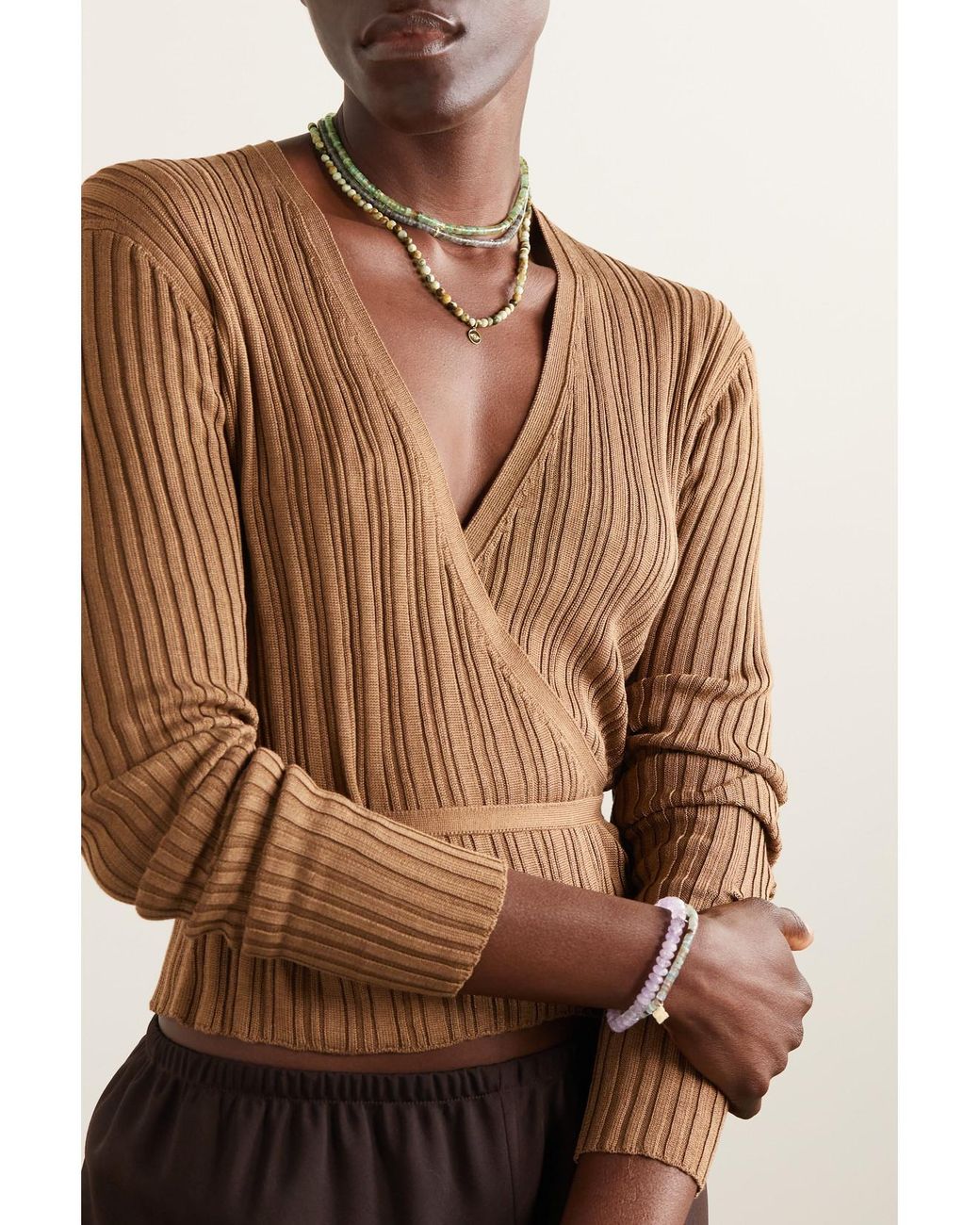 Sydney Evan Natural 14-Karat, Aquaprase And Diamond Choker