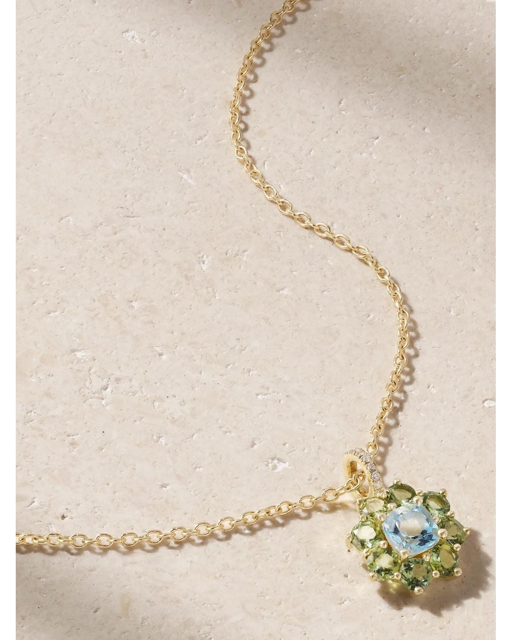 Jennifer Meyer Natural 18-Karat Multi-Stone Necklace