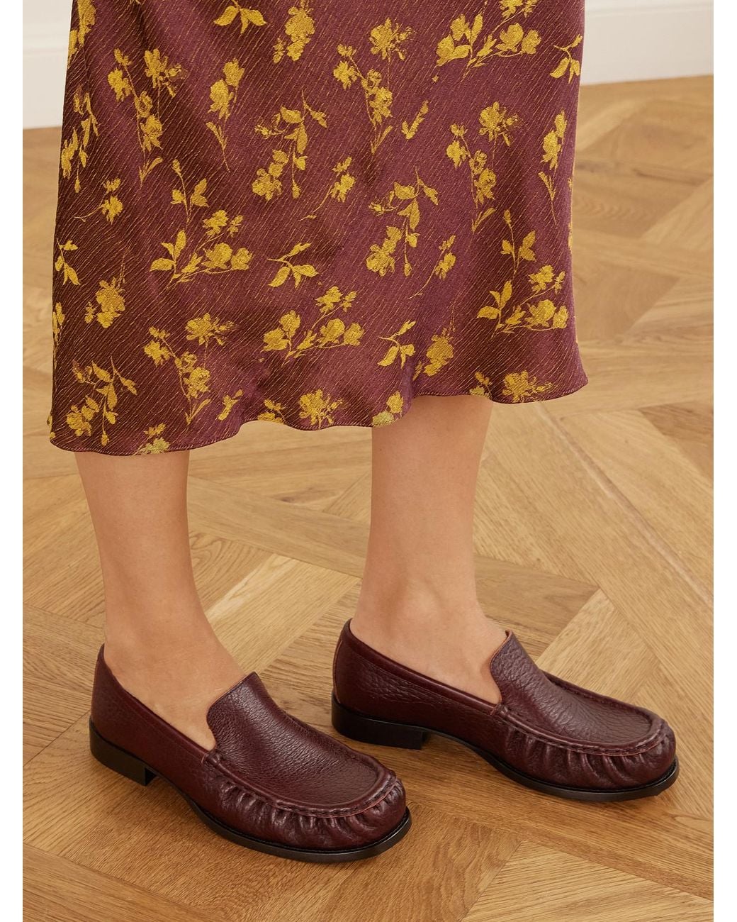 Dries Van Noten Brown Leather Loafers