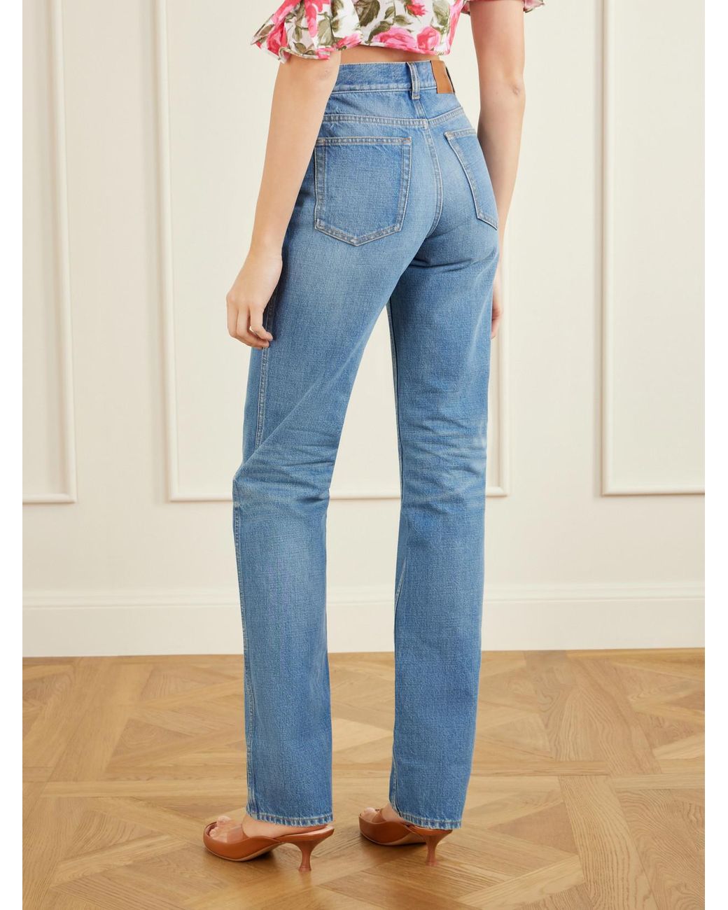 Chloé Blue Slim-Leg Denim Pants