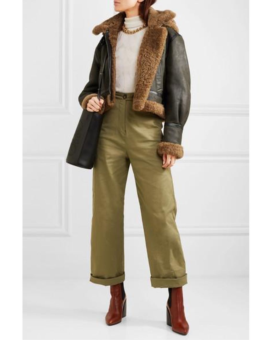 Chloe cropped outlet jacket