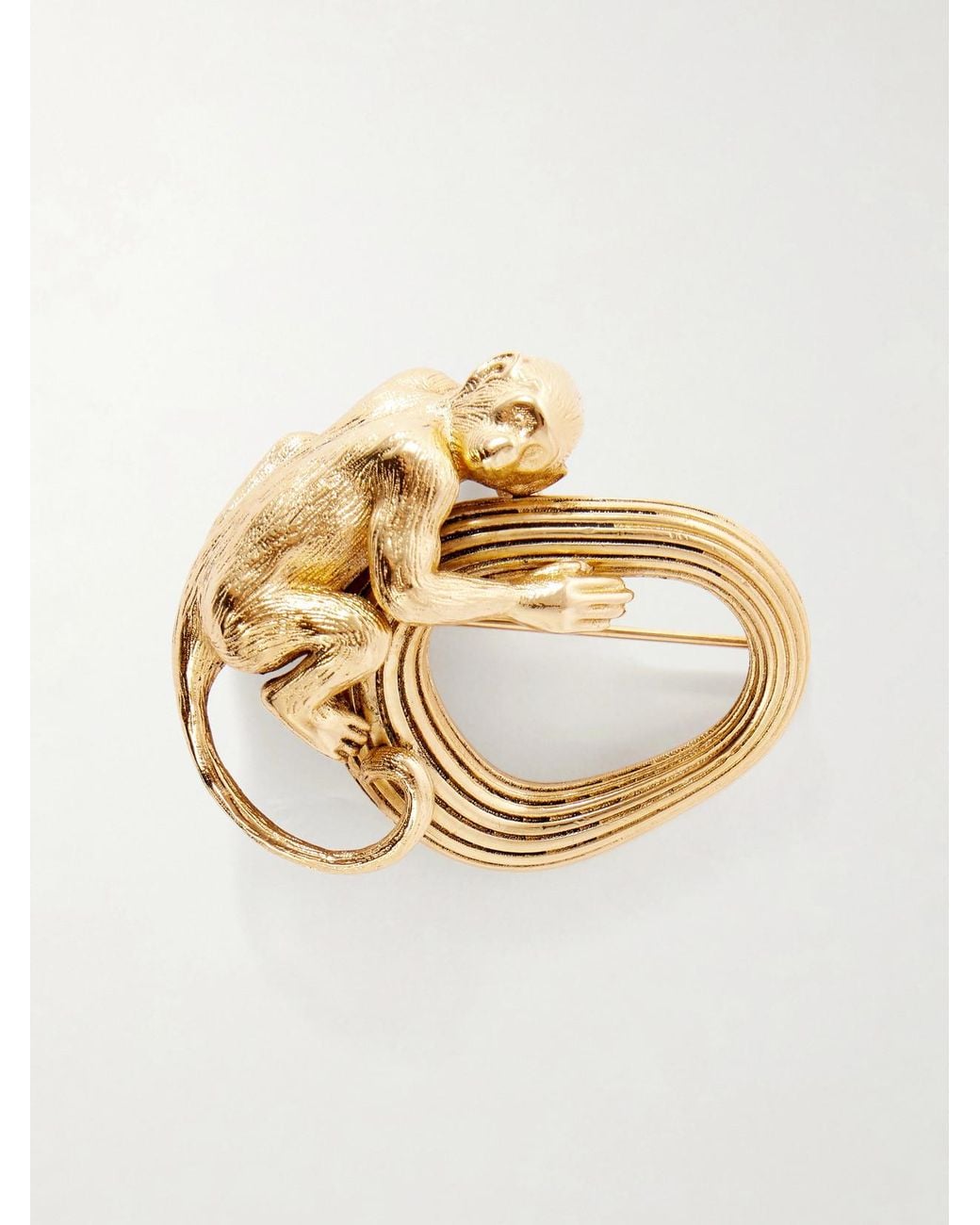 Khaite Metallic Monkey-Toned Brooch