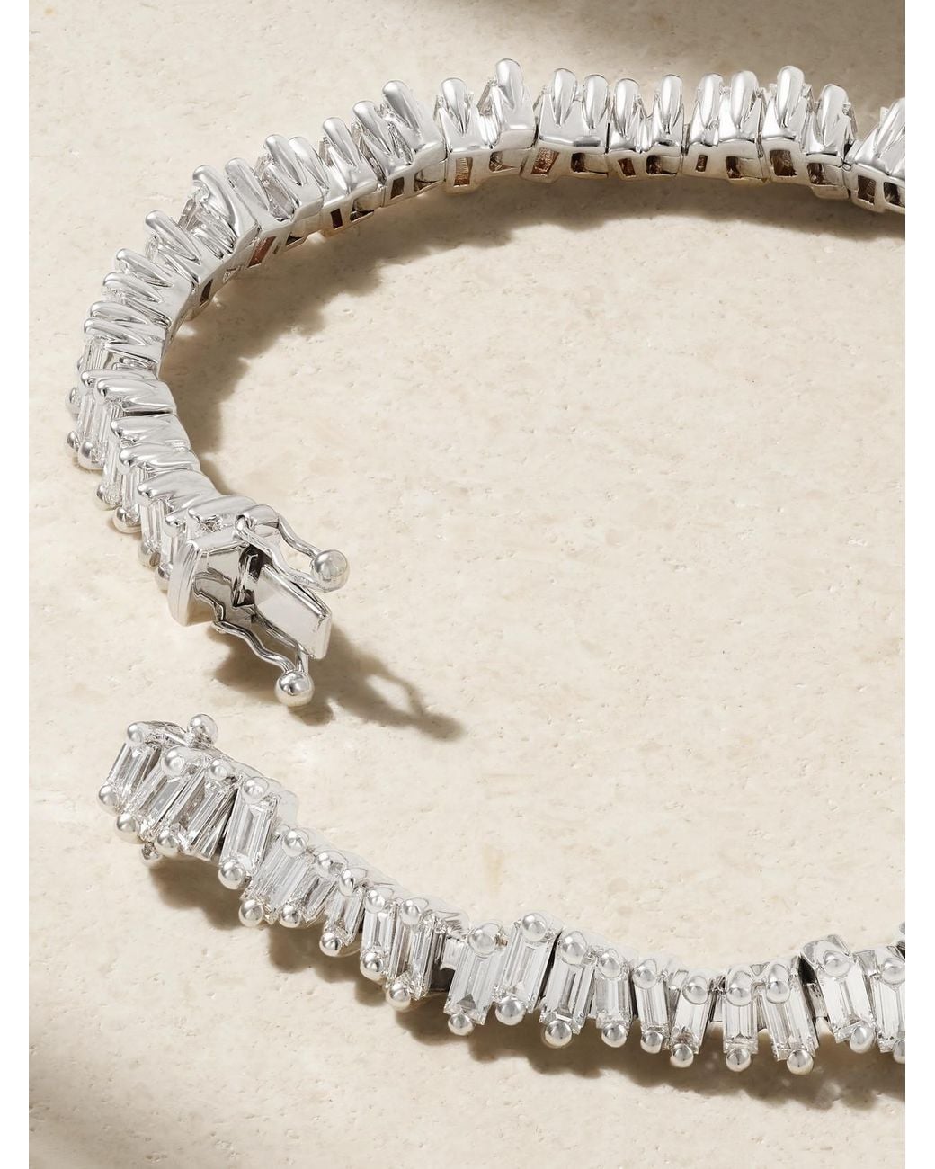 Suzanne Kalan Natural 18-Karat Diamond Tennis Bracelet