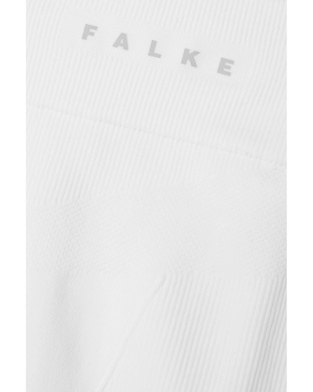Falke White Stretch-Knit Leggings