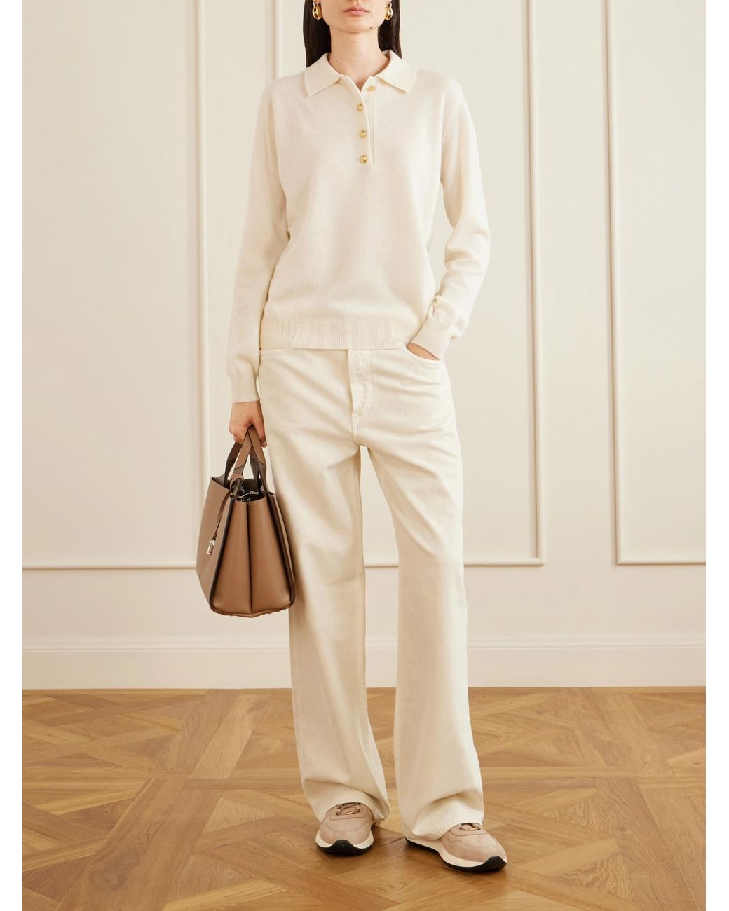 Tod's Natural Mini Textured-Leather Tote