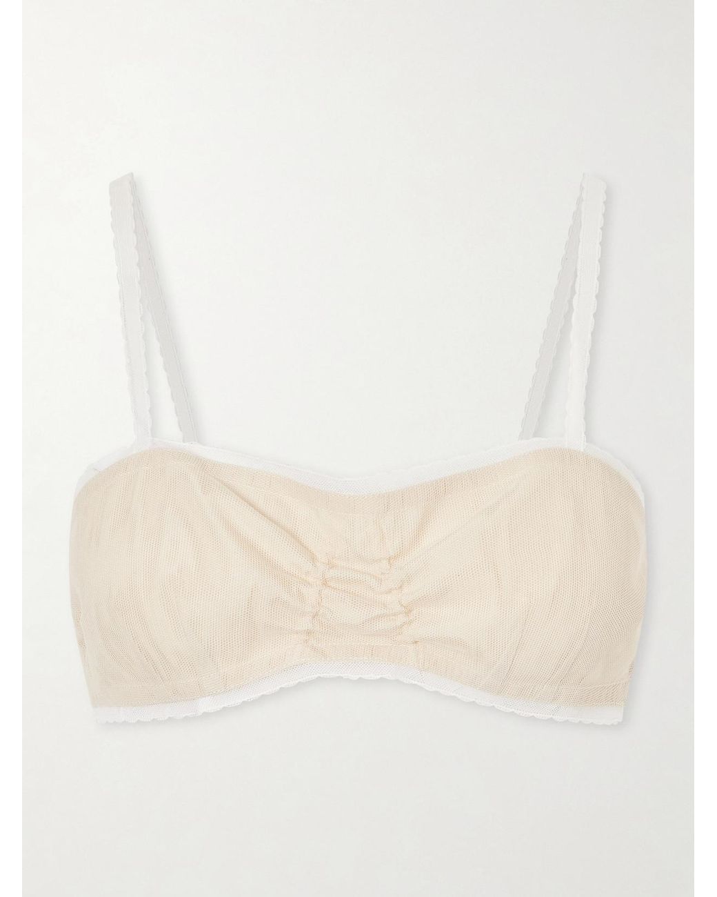 Colleen Allen Natural Tulle Bralette