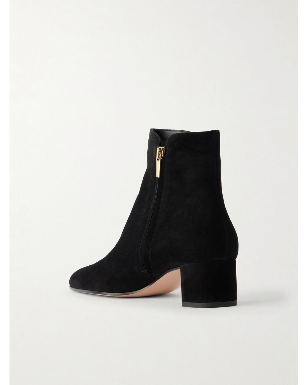 Gianvito Rossi Black 55 Suede Ankle Boots