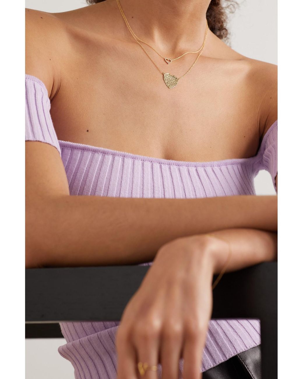 Jennifer Meyer Natural Small Open Heart 18-Karat Diamond Necklace