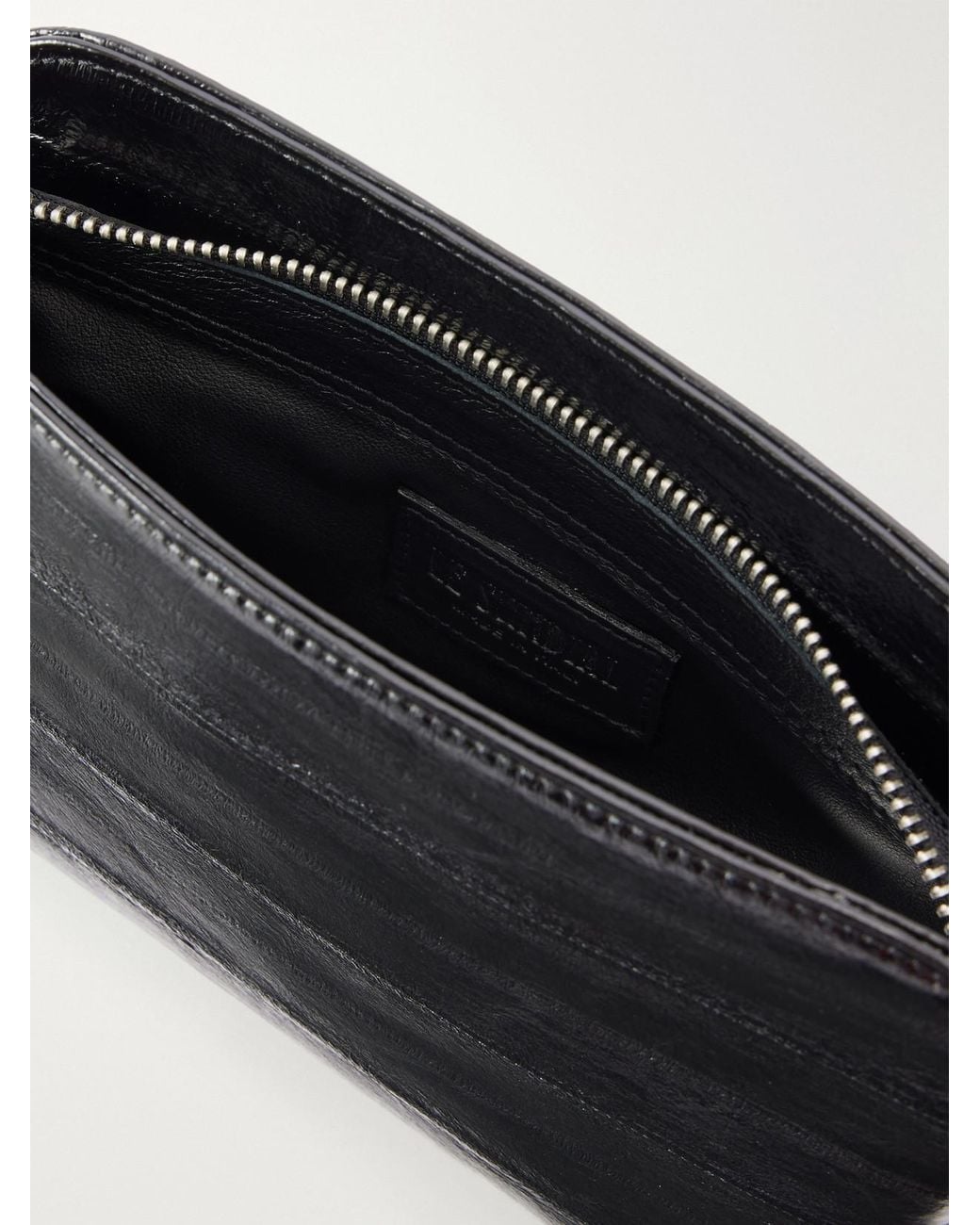 Le Sundial Black The Hidden Cord-Trimmed Eel Clutch