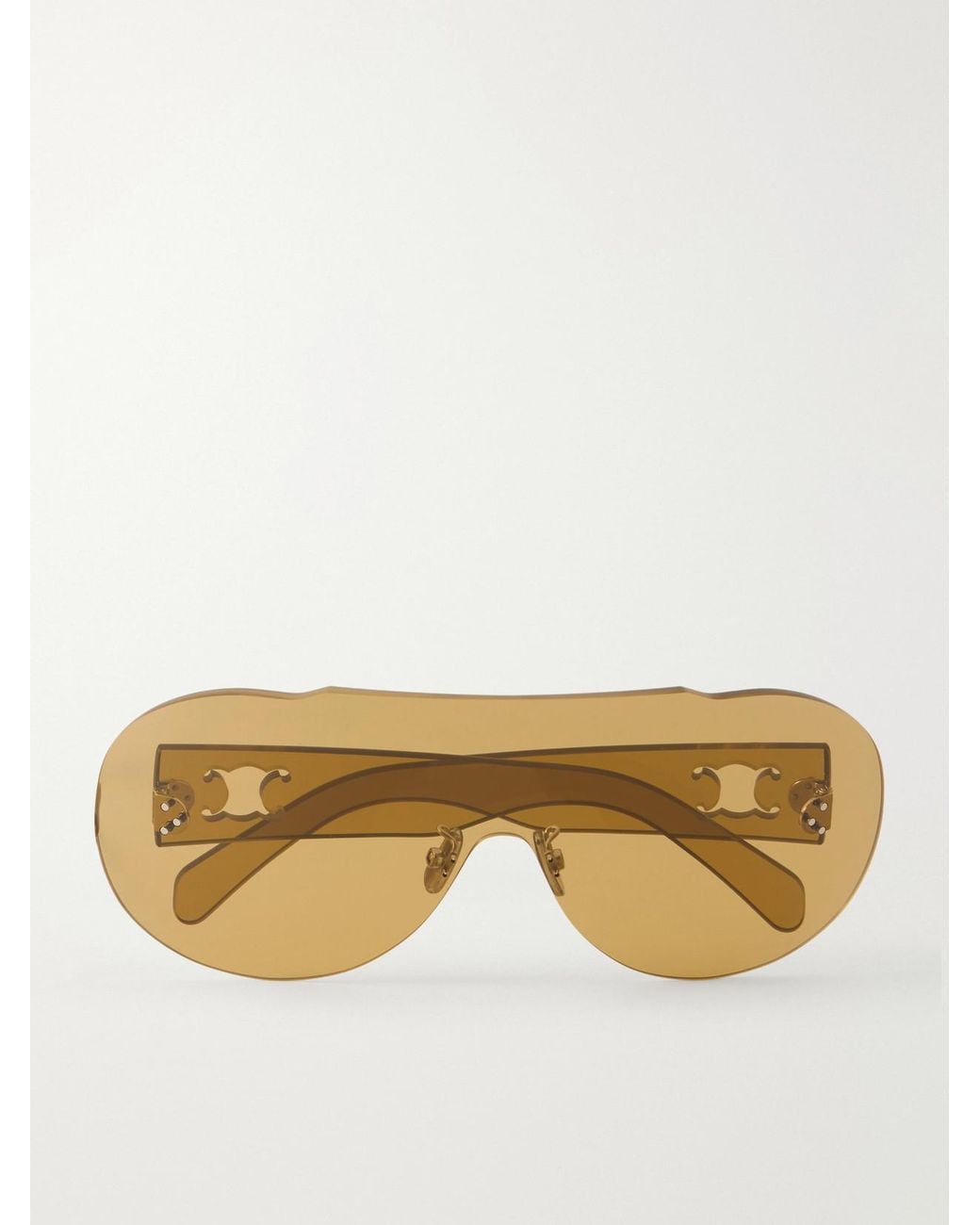 Céline Natural Sundown Shade Aviator-Style Rimless Sunglasses
