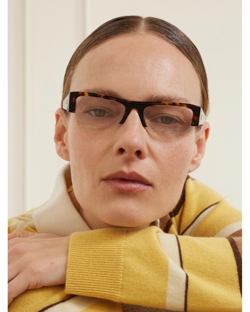 Miu Miu Multicolor Vedette Square-Frame Acetate Sunglasses