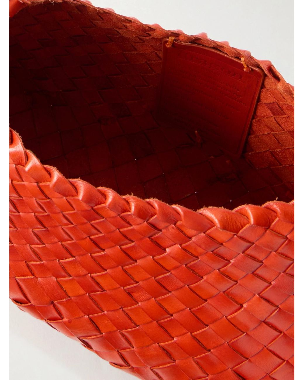 Dragon Diffusion Red Rosanna Mini Woven Leather Shoulder Bag