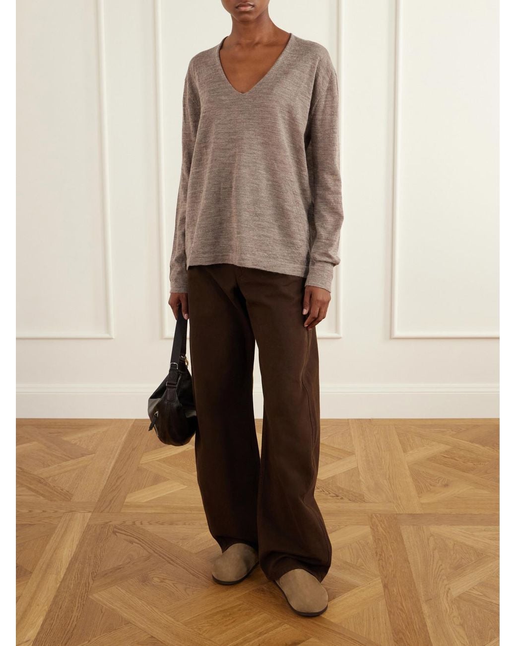 Lauren Manoogian Natural Merino And Alpaca Wool-Blend Sweater