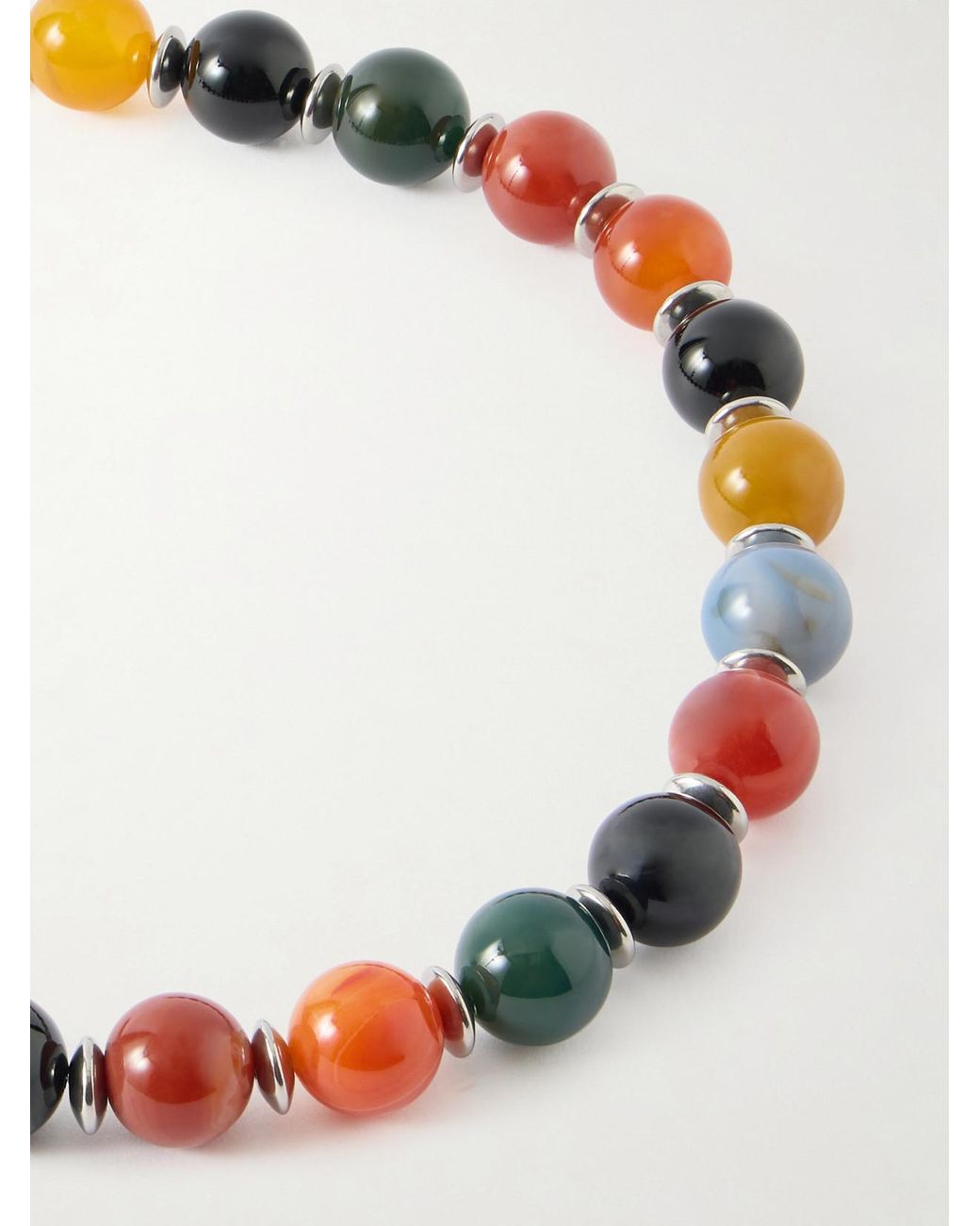Julietta Metallic Mavis-Tone Beaded Necklace