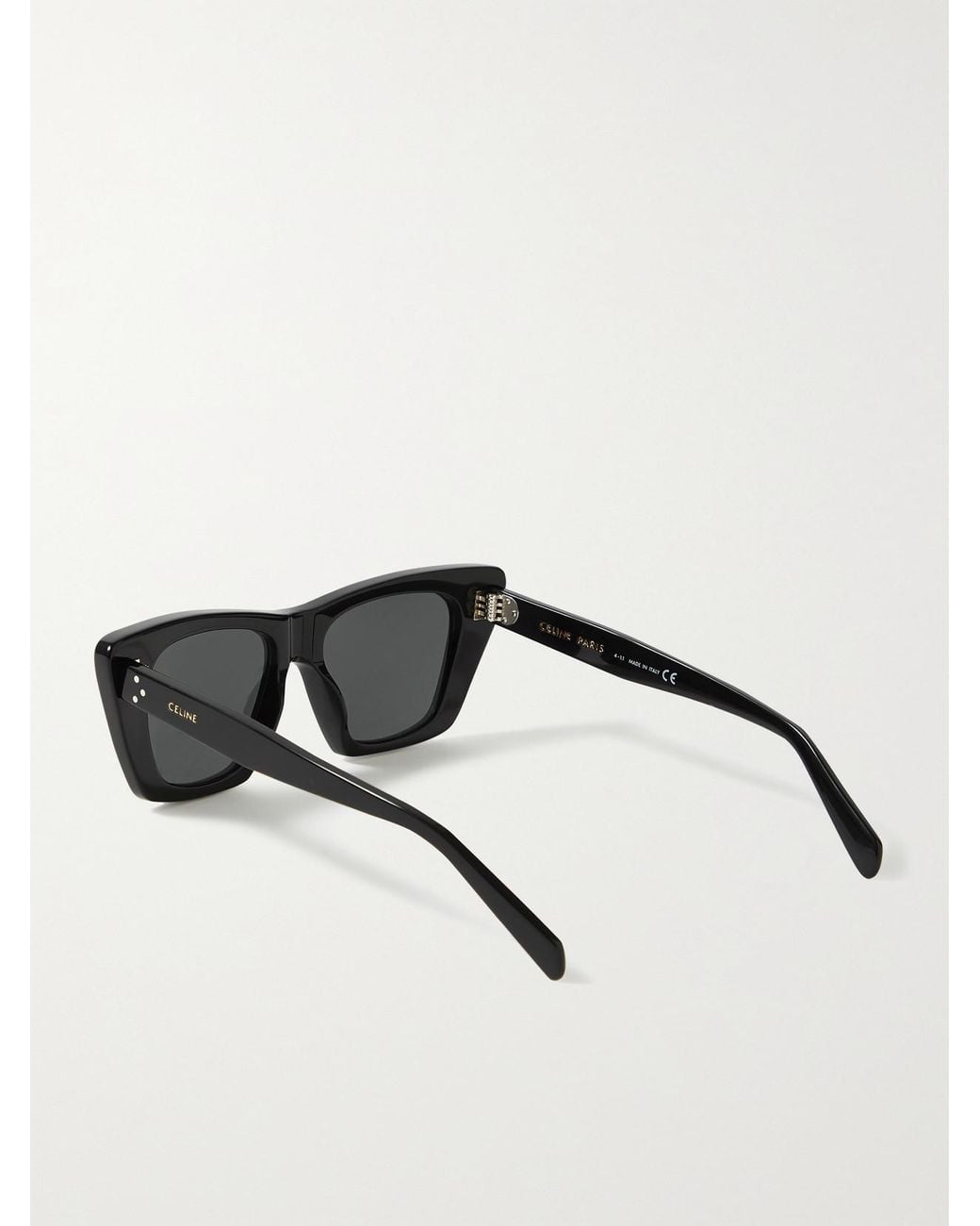 Céline Black Cat-Eye Acetate Sunglasses