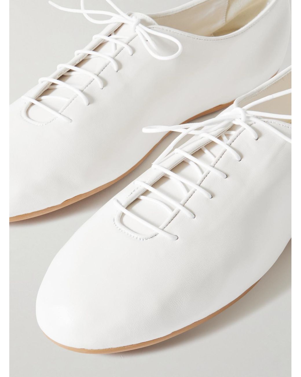 Jamie Haller Natural The Jazz Slipper Leather Brogues