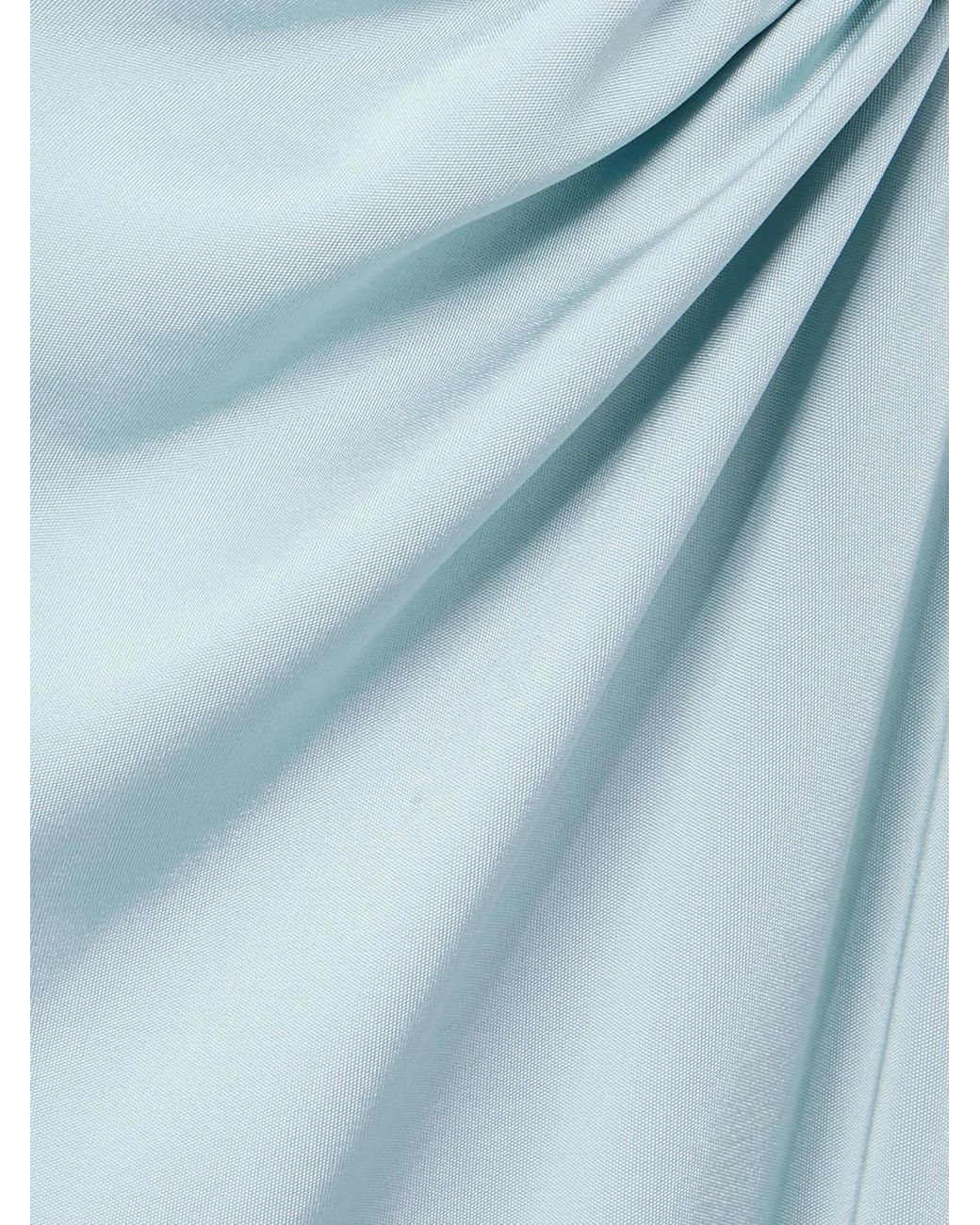 Bottega Veneta Blue Cutout Crepe Midi Dress